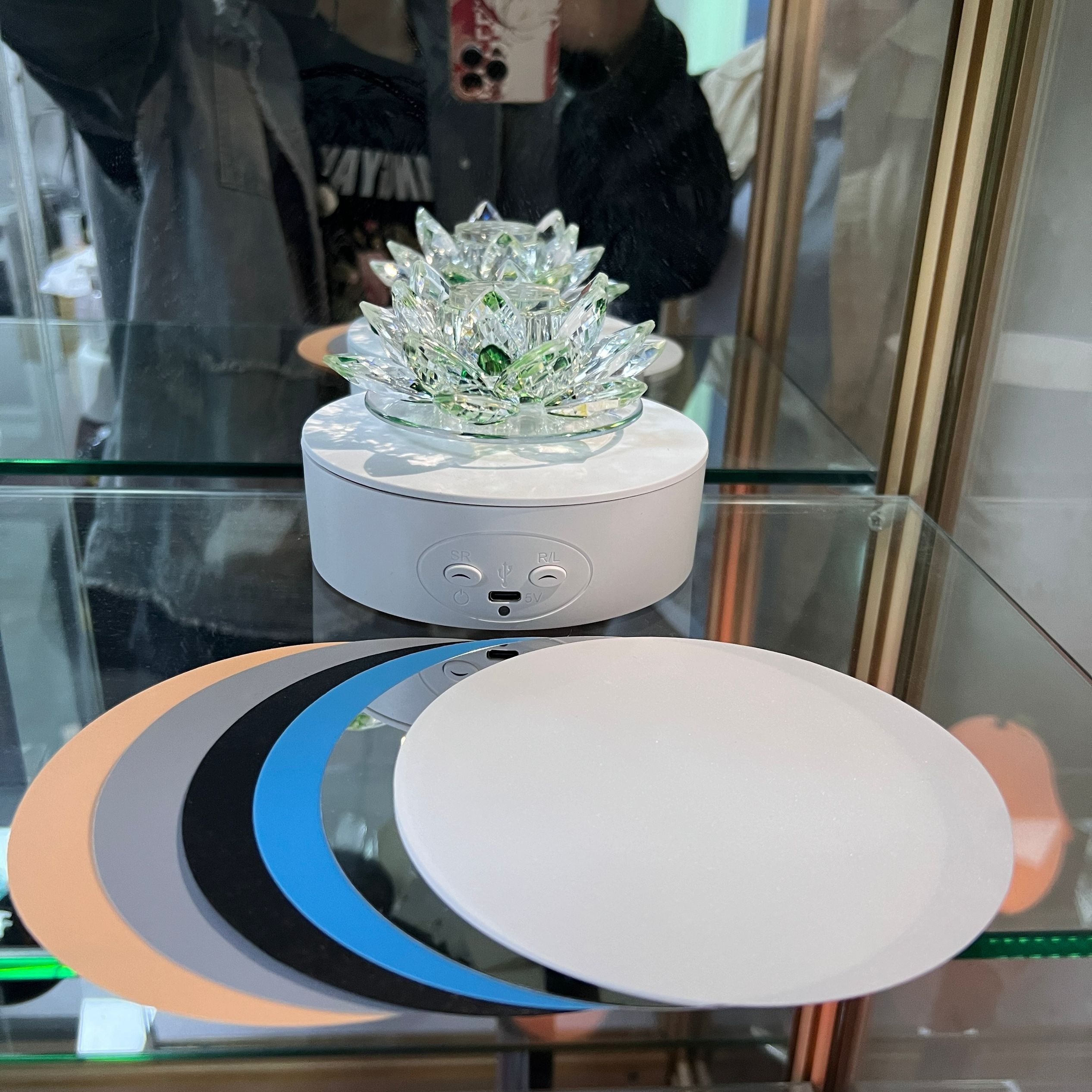 360° Automatic Mute Spin Turntable: Perfect For Displaying - Temu