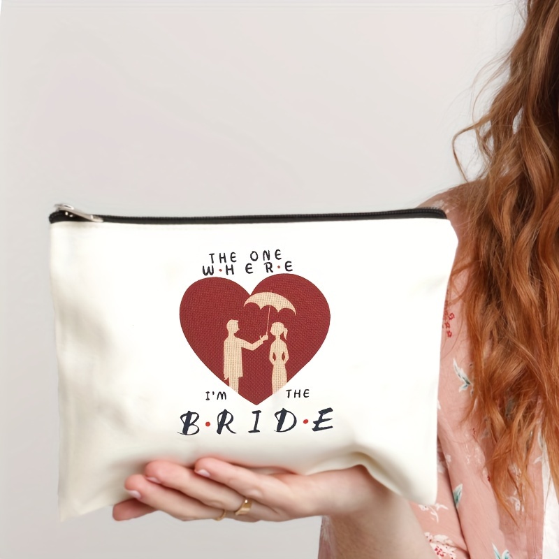 Bride Gifts For Women Makeup Bag, Bridal Shower Decorations, Party Newly Wedding  Gifts For Couples, Best Gifts Accessories For Engagement, Future Mrs  Cosmetic Pouch - Temu
