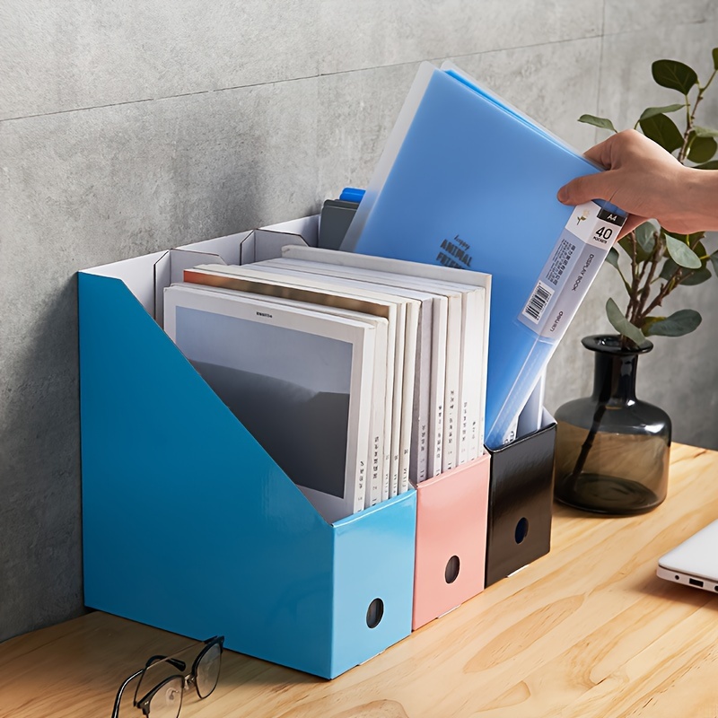 Cardboard Paper Storage Display Box For Use In Office And Home