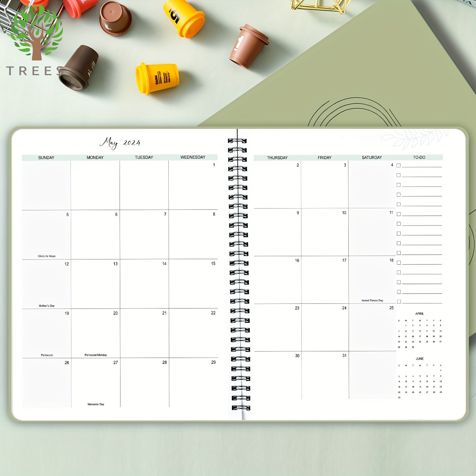 Agenda Anual 2022- Organizador Semanal - Cada Día Una Página - Tamaño A4 21  x 29,7 cm - Modelo Syncro - Color Azul - Planificador Mensual Portable 