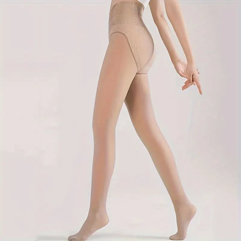 Opaque Slim Tights High Waist Elastic Leggings Women's - Temu