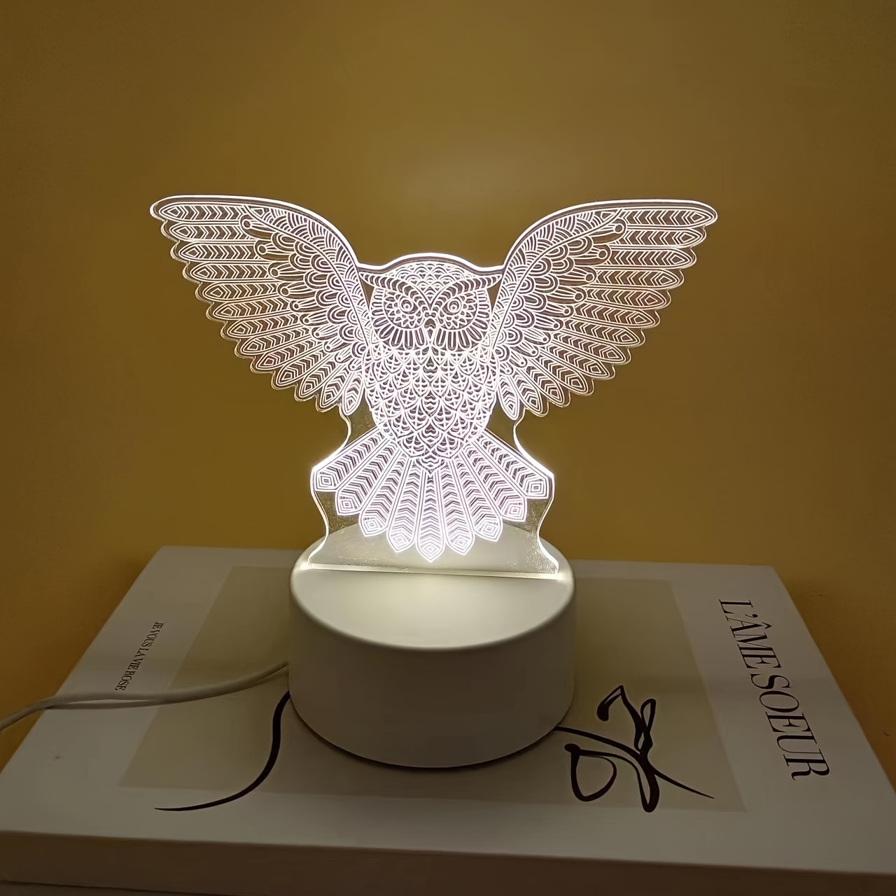 1pc Aigle Ailé 3D Lampe De Nuit De Chevet Lampe Décorative - Temu France