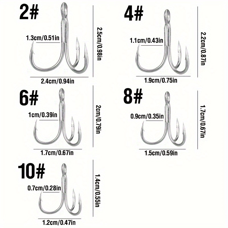 10pcs/lot 2# 4# 6# 8# 10# Fishing Hooks High Carbon Steel Material