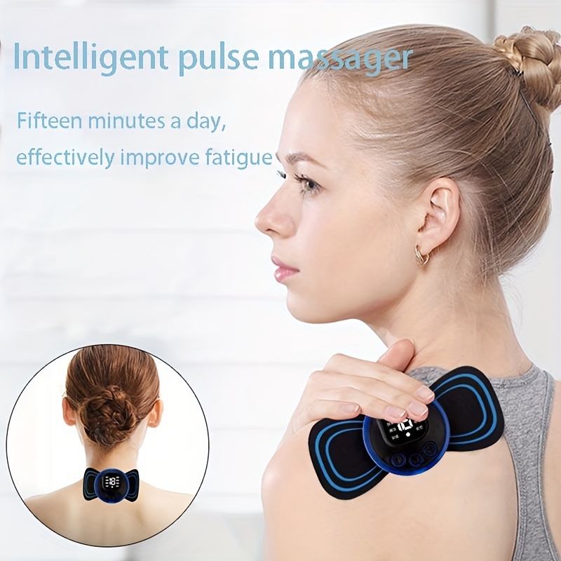 Mini Portable Electric Neck Massager Patch - Relieve Back & Shoulder Hip  Pain Instantly With Cervical Massage Pad - Temu