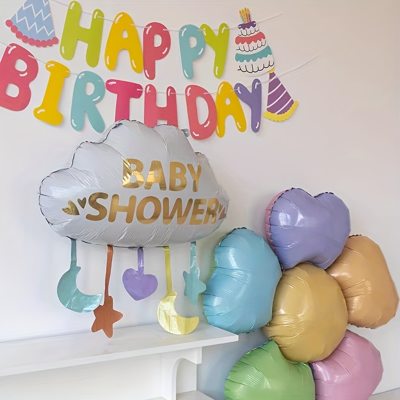 Cloud Rainbow Shape Foil Balloon Gender Reveal Party Decor - Temu