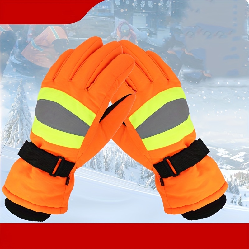 

Winter Men's And Women's Gloves Traffic Cooling Reflective Touch Coldproof Motorcycle Bicycle Gloves Male Outdoor Sports Warm Fleece Gloves