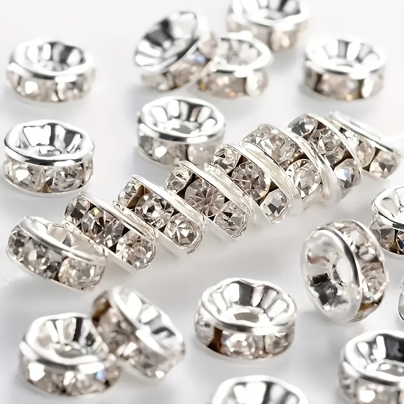 100pcs Round Interval Beads for Jewelry Making