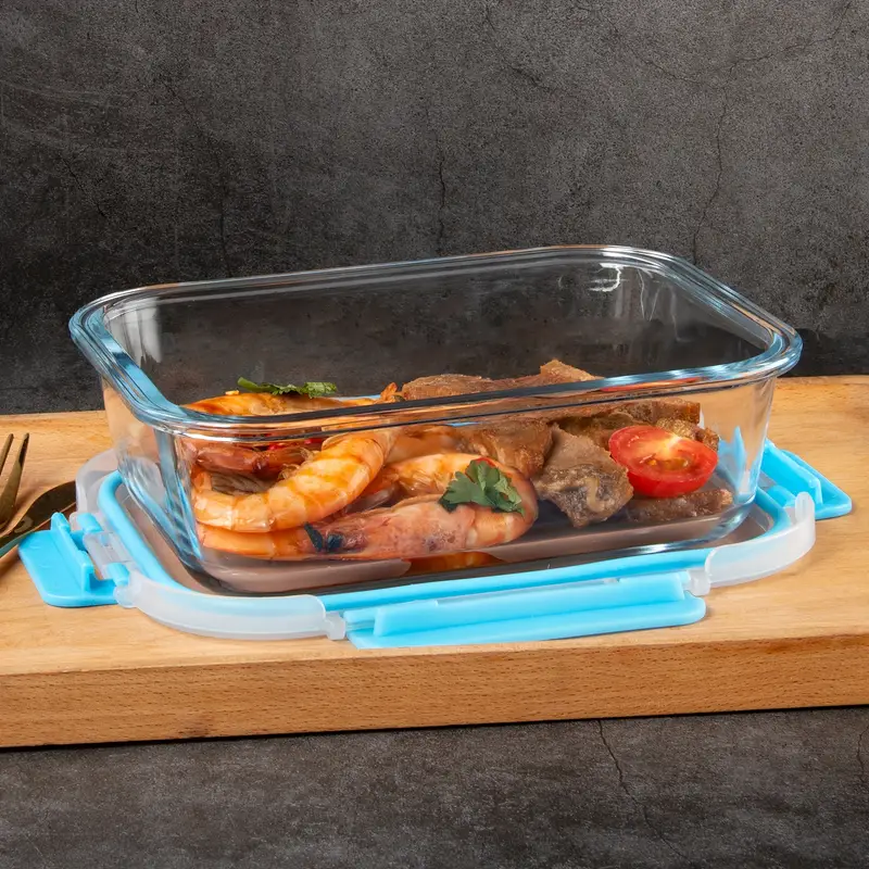 Glass Food Storage Containers Set With Leakproof Airtight - Temu