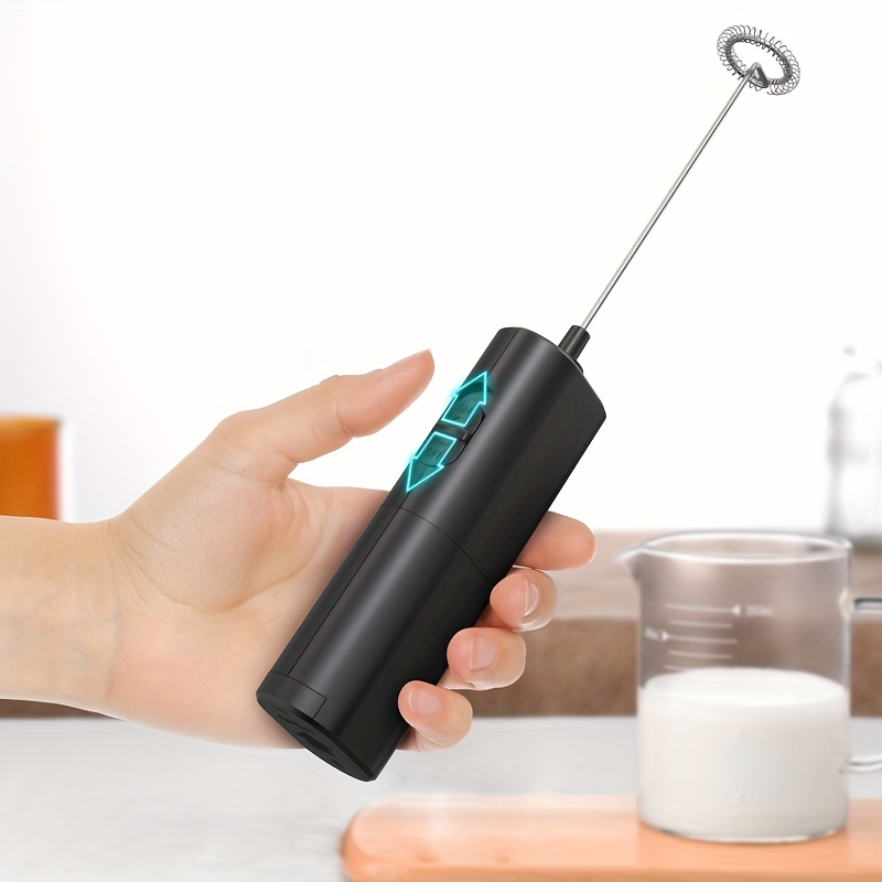 Electric Portable Whisk Drink Mixer Mini Foam Maker Battery