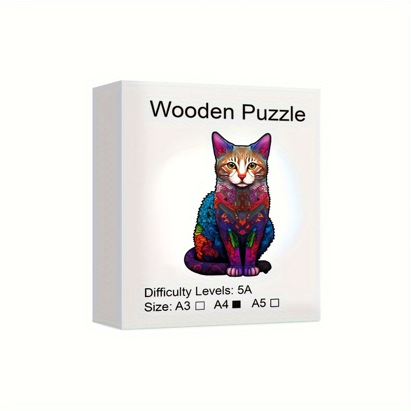 Jigsaw Wooden Cool Dog Creative Gift Wrap Adult Children - Temu