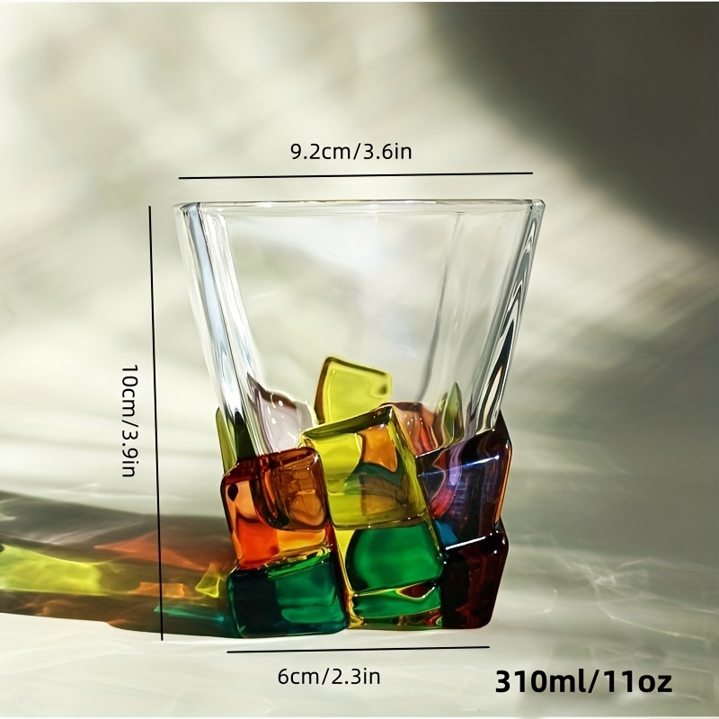 1pc Rainbow Colored Glass Cup