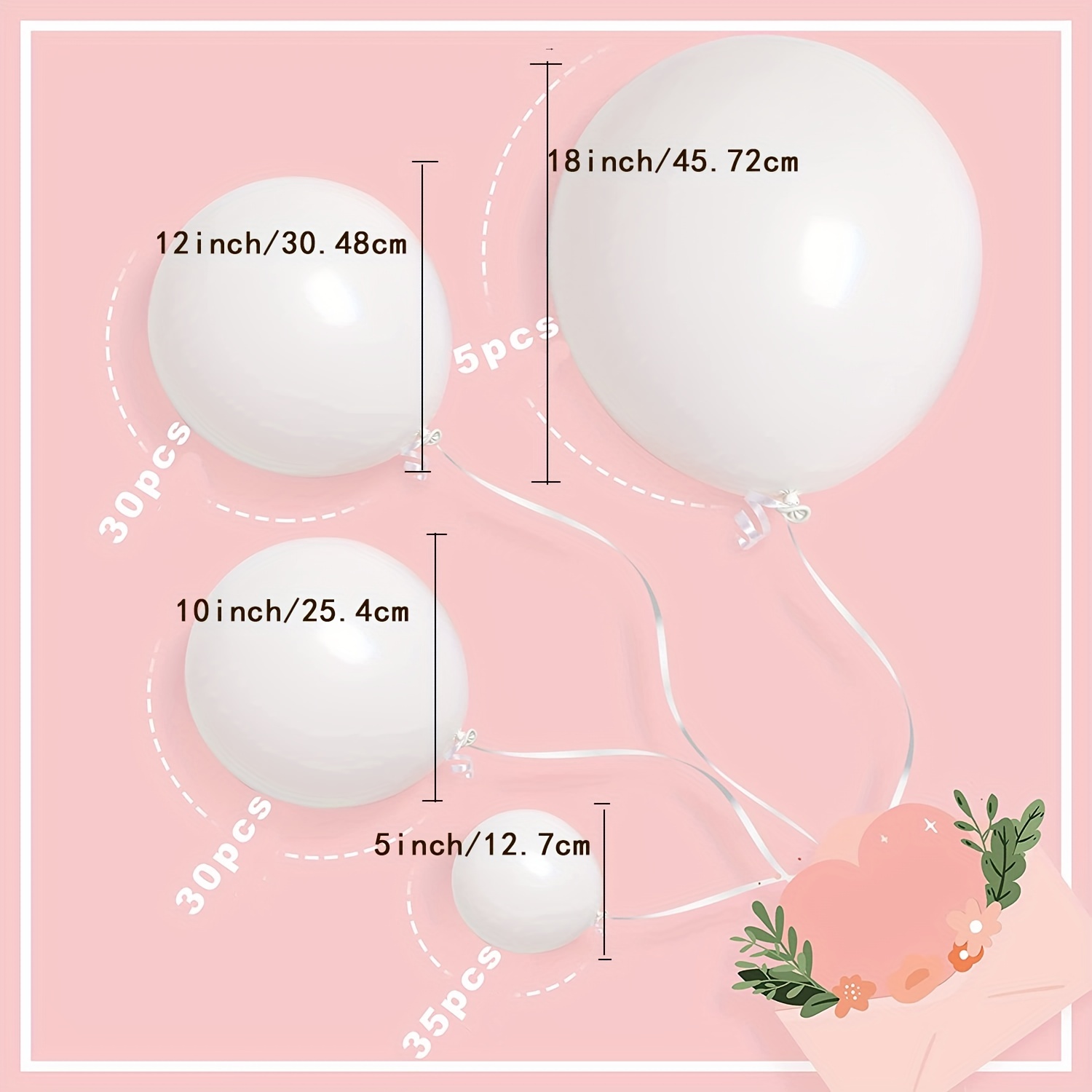  Globos blancos, globos de látex blanco de 12 pulgadas, 50 globos  de látex para decoración de fiestas, bodas, cumpleaños, bodas : Hogar y  Cocina