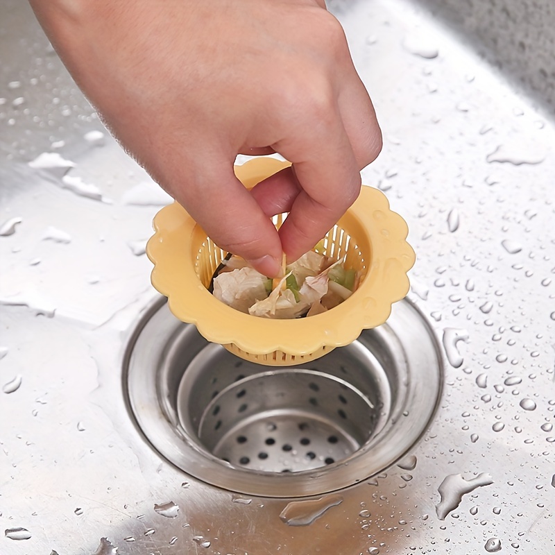 1pc Kitchen Sink Drain Strainer With Filter Basket For Dish Washing, Sink,  Floor