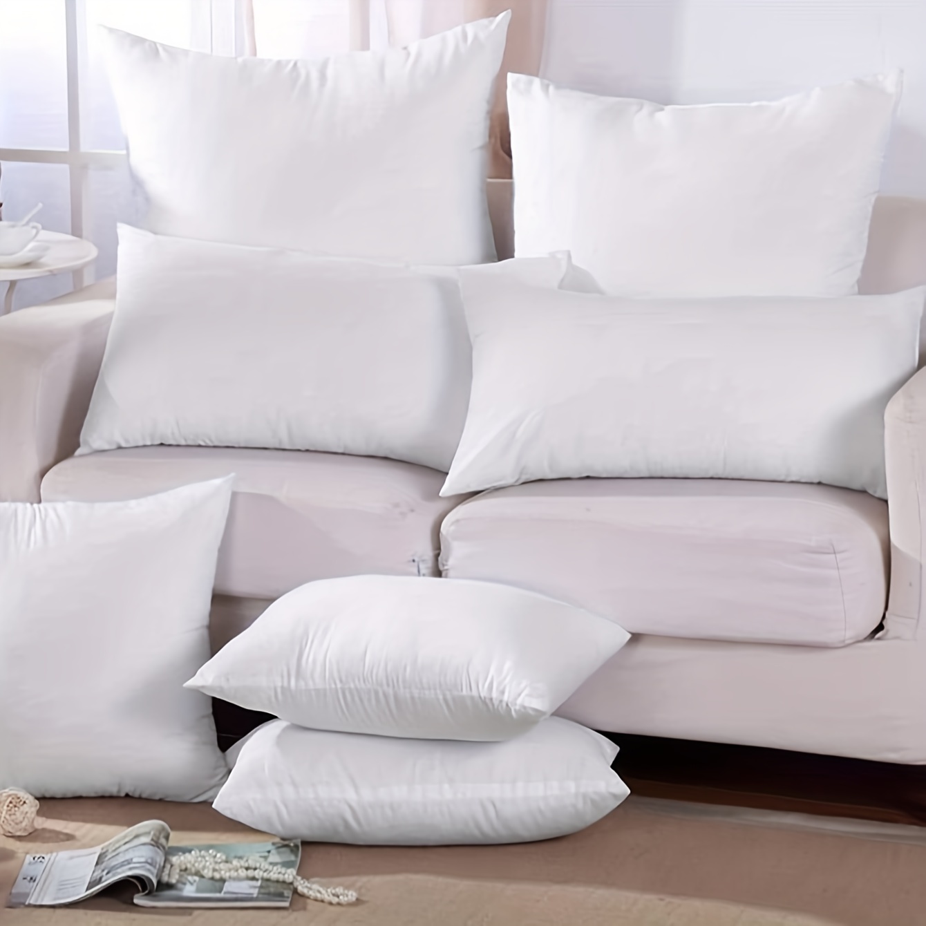 Frosted Pillow Core Pillow Insert Rebound Non deformation - Temu