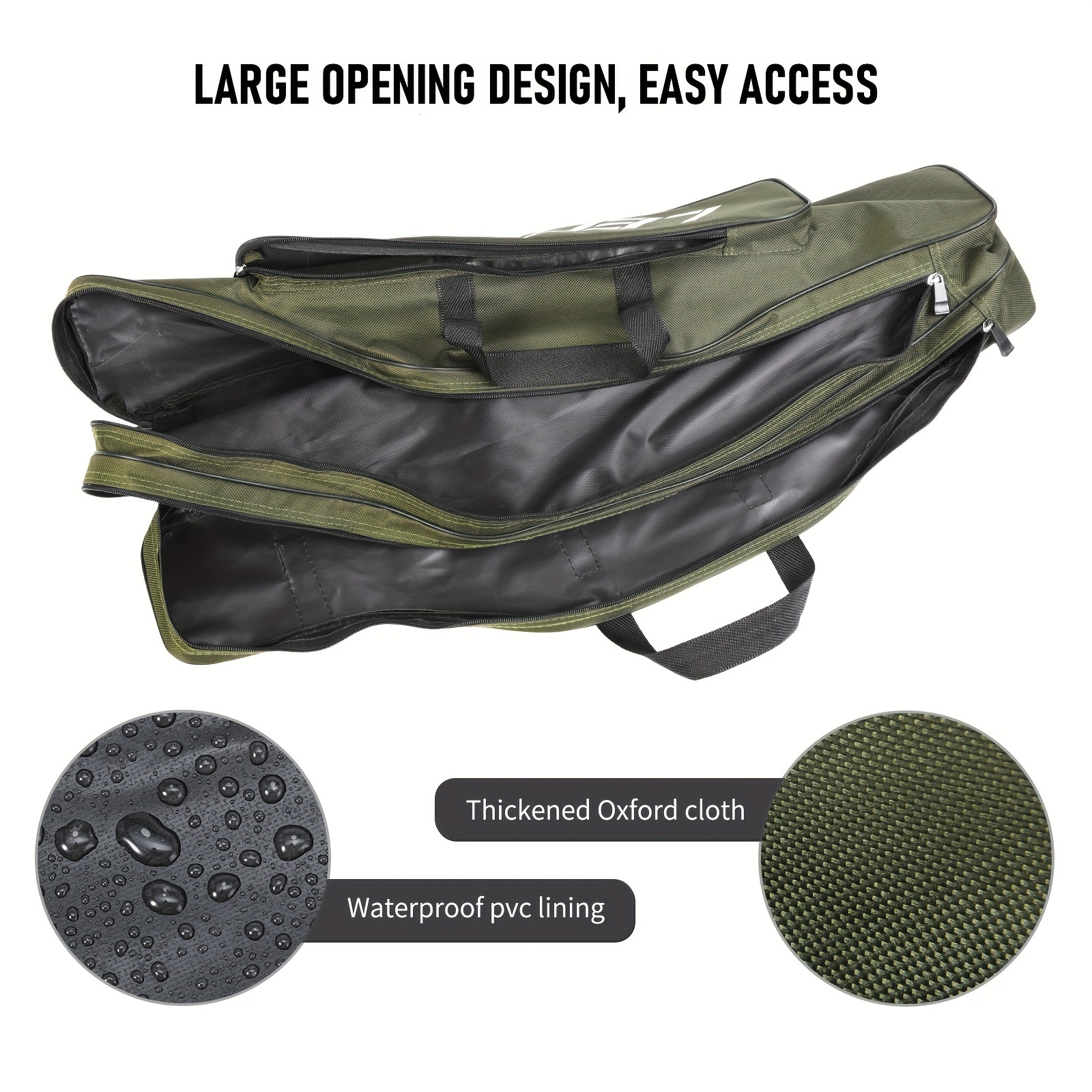 Portable Folding Fishing Rod Reel Bag Multifunctional Sea - Temu