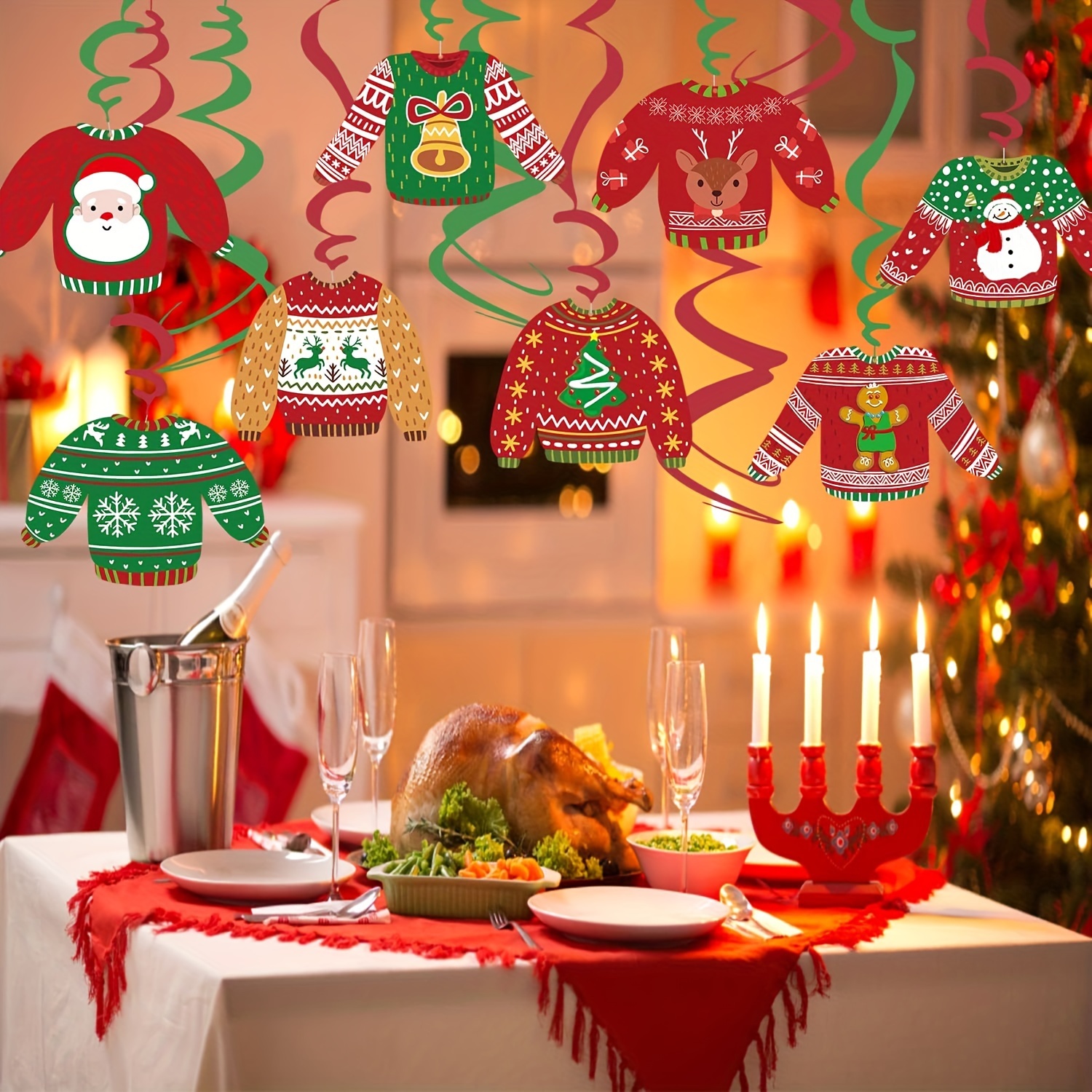 30pcs merry christmas decorations ugly Temu