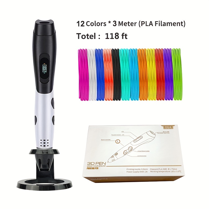 3D pen 3D Printing Pen Starter Set with USB Cable PLA ABS Filament