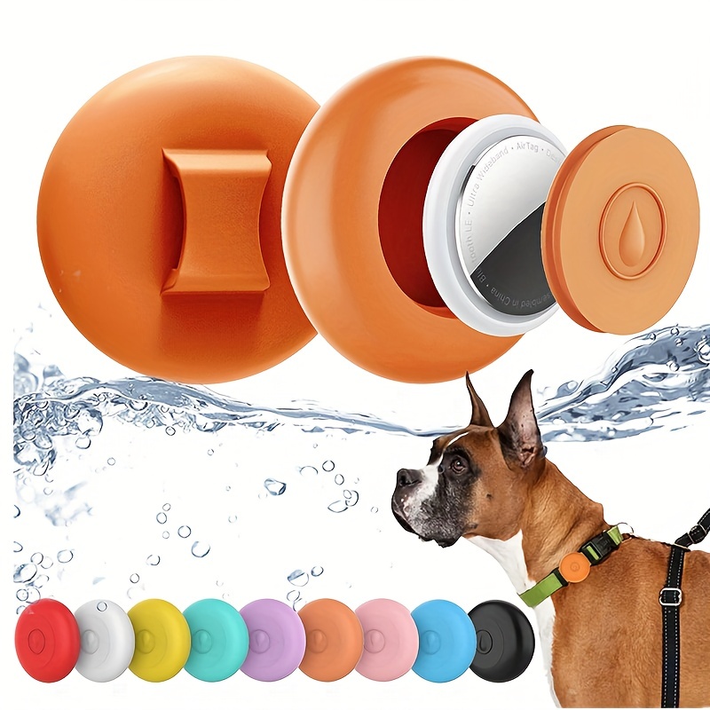 Ipx8 Waterproof Dog Collar Holder For Airtag, Anti-lost Silicone