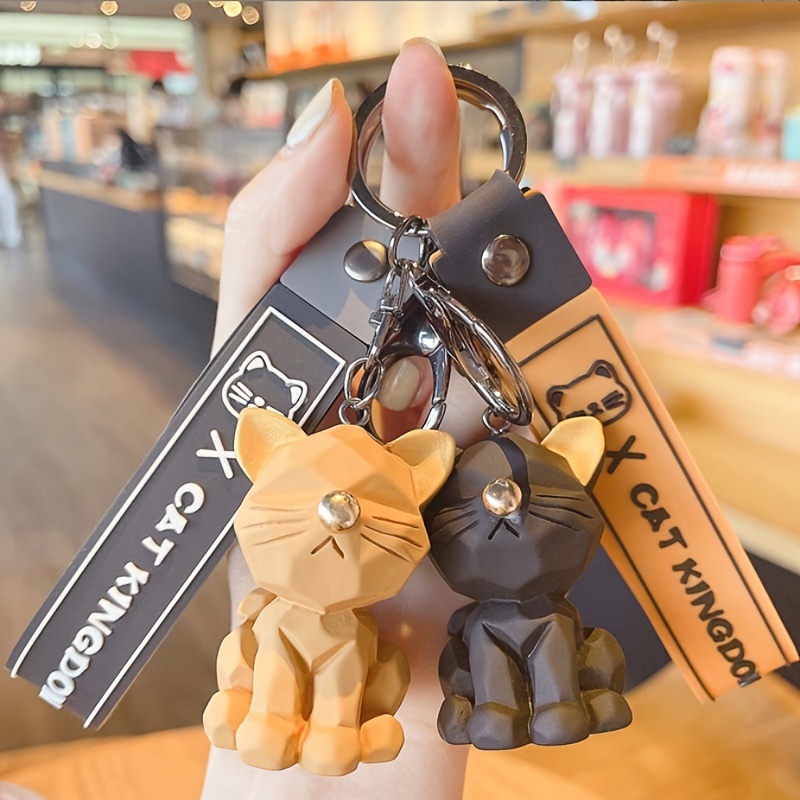 Cute Kawaii Cartoon PVC Keychain/Bag Charm (Black Cute Kitty) at   Women's Clothing store