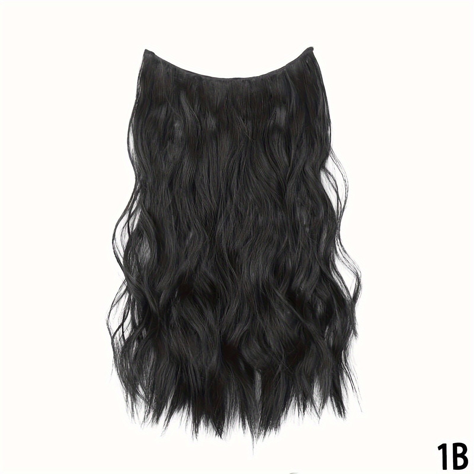 Halo Hair Extension Invisible Wire Hair Extensions Black - Temu