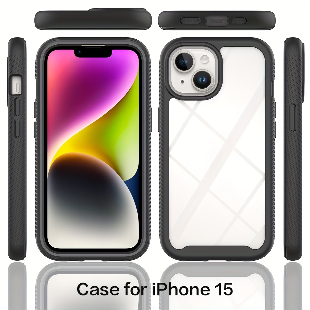 Original Silicone For Apple Clear Case iPhone 15 Pro Max Plus