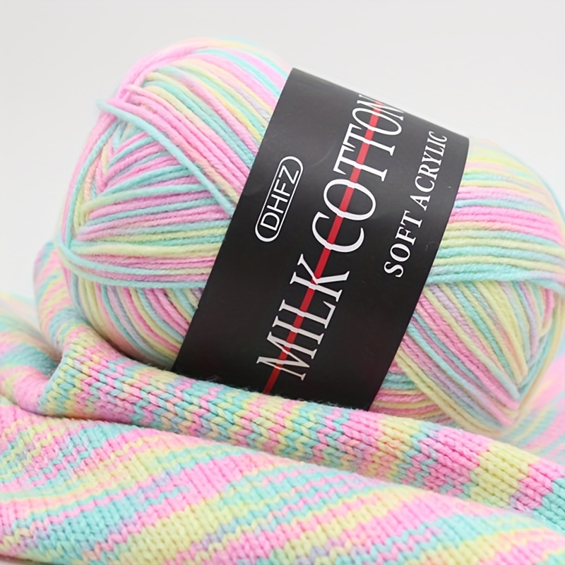 12pcs Multicolor Yarn Crochet Craft Yarn For Crocheting And