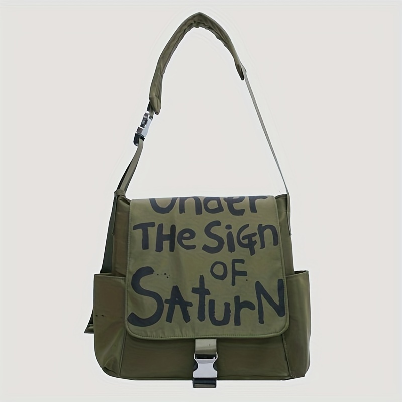 Women's Letter Graphic Flap Handbag