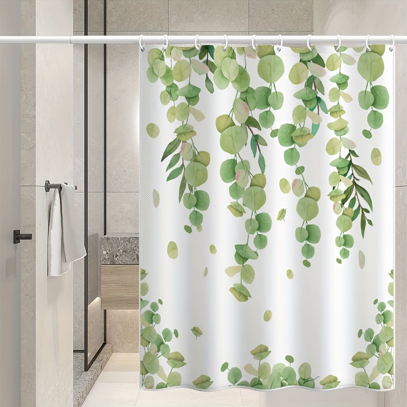 Cortina de ducha de lino, impermeable y lavable a máquina, tela de  terciopelo 3D, cortina de ducha blanca, juego de cortinas de ducha para  baños