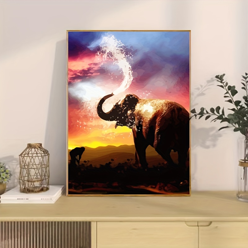 Diy Paint By Numbers Kit For Adults Beginner, Forest Elephant Painting By  Numbers Wall Art Home Decors For Diy Gift Without Frame - Temu United  Kingdom