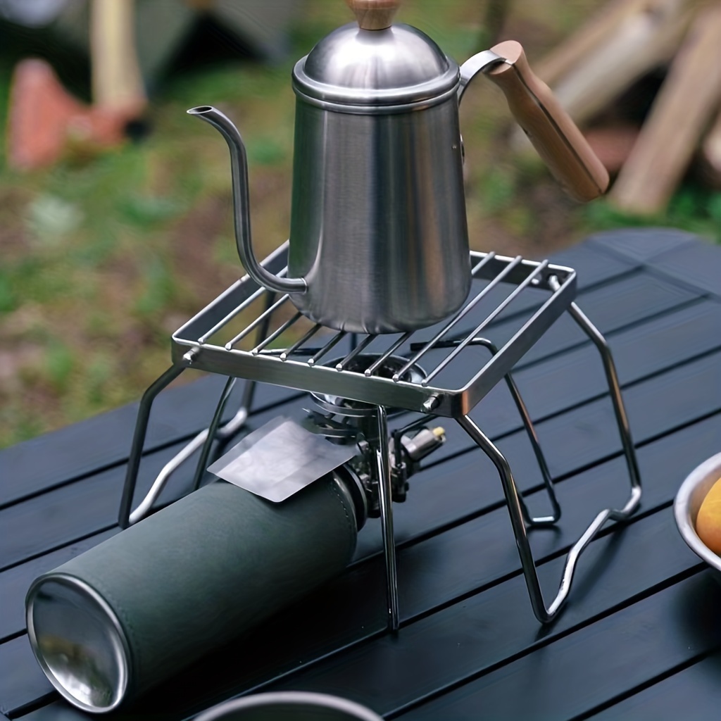 Parrilla desmontable para acampar, Mini estufa portátil, estufa de