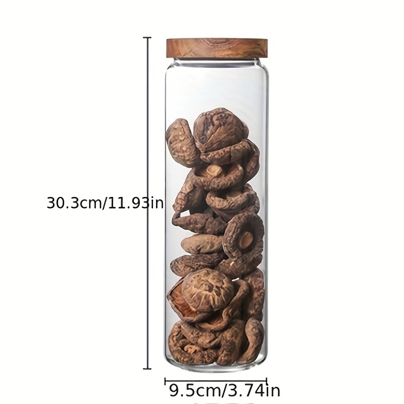 Tea Jar Storage Container Airtight Box Good Sealing High Capacity Moisture  Proof Transparent Visible Spices Dry