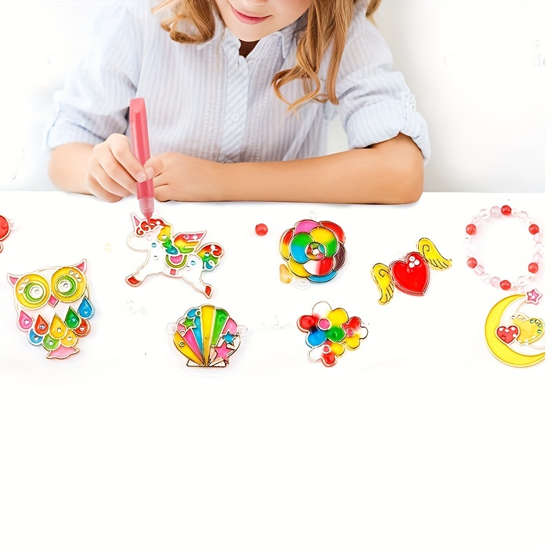 Bake Free Adhesive Painting Set For Children And Girls - Temu