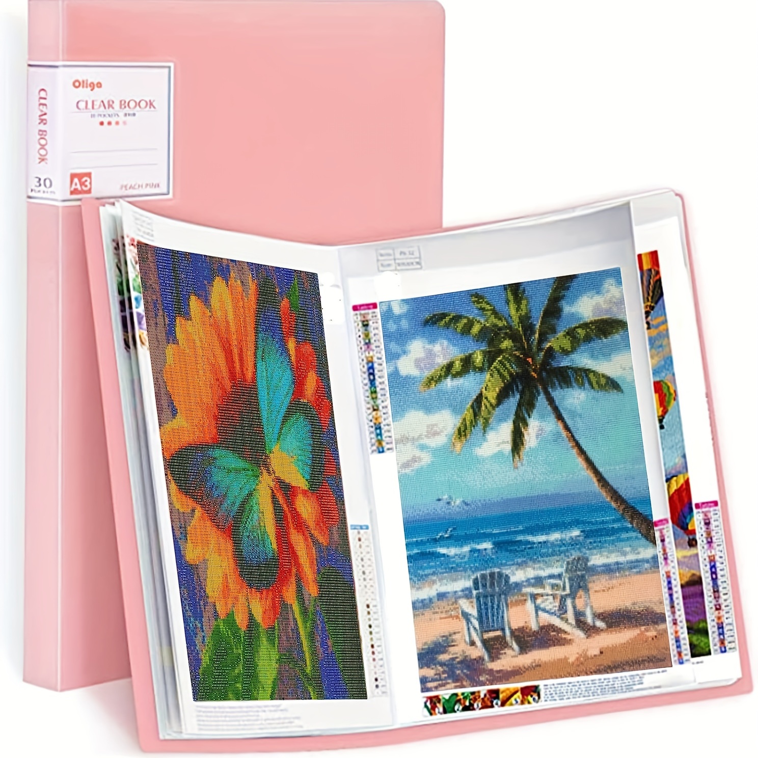 Diamond Painting Storage Book A4 A3 PP Album Picture Holder for