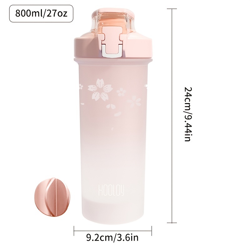 Shaker Bottle With Stainless Steel Stirring Ball Portable - Temu