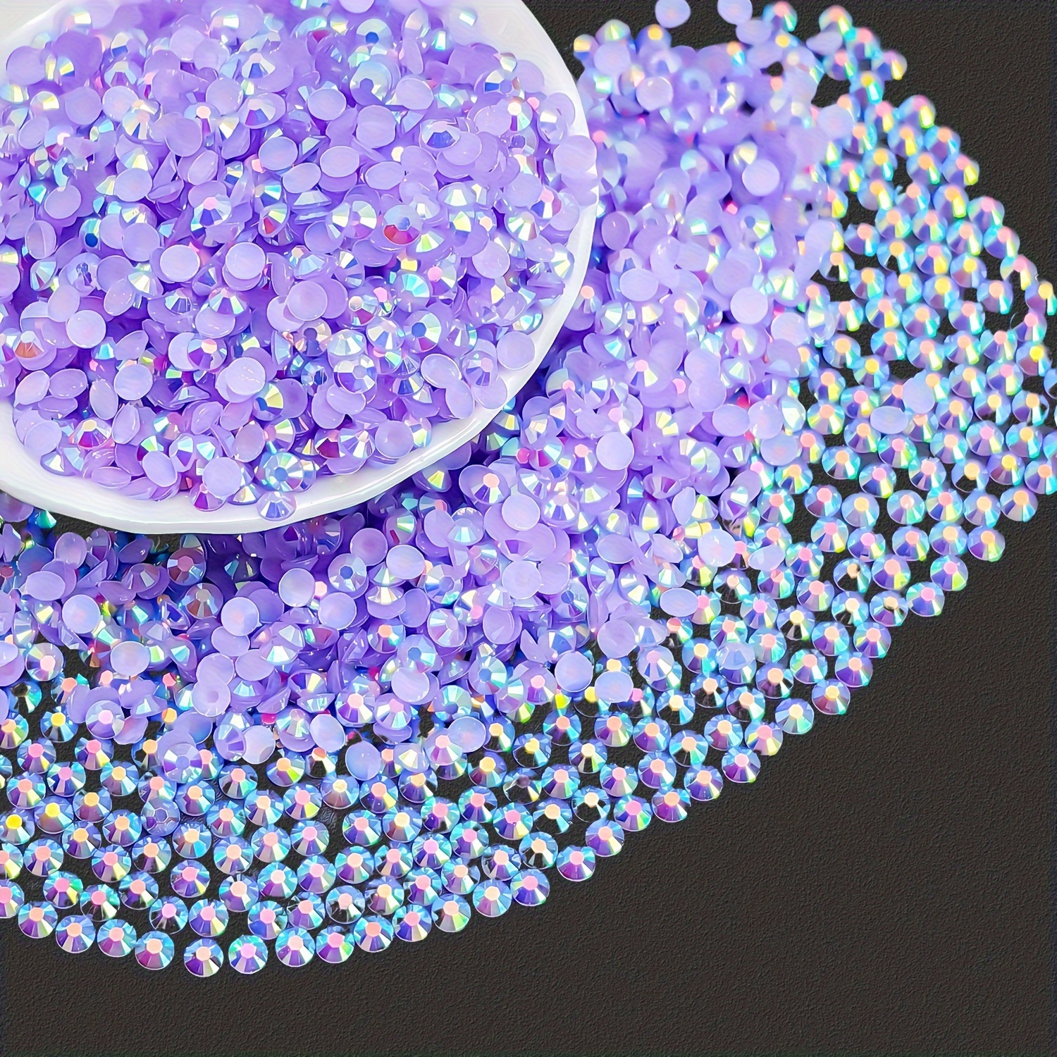 Deep Red 1000pcs Resin Rhinestones Beads Flat Back Diamante Nail Art Craft  Gems