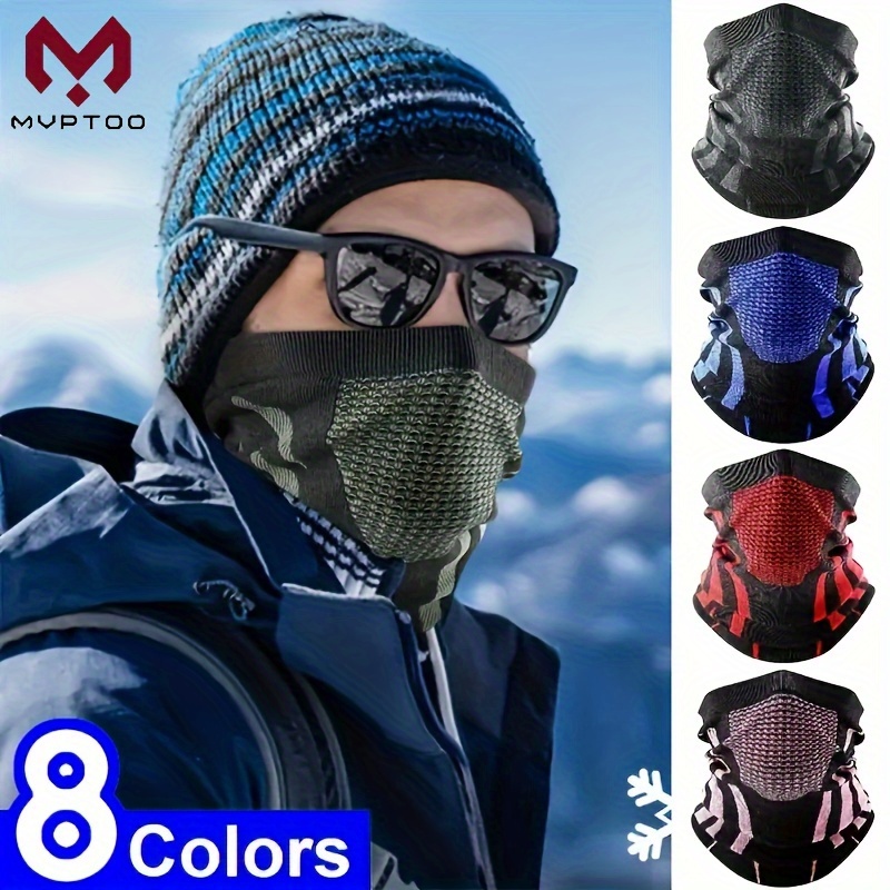 3pcs Winter Fleece Neck Warmer Gaiter Windproof Ski Face Mask Scarf For  Cold Weather