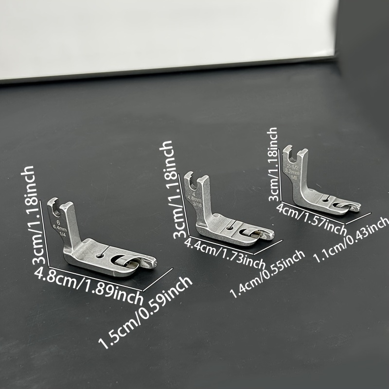 Máquina Coser Plana Industrial 3mm Prensatelas Dobladillo - Temu