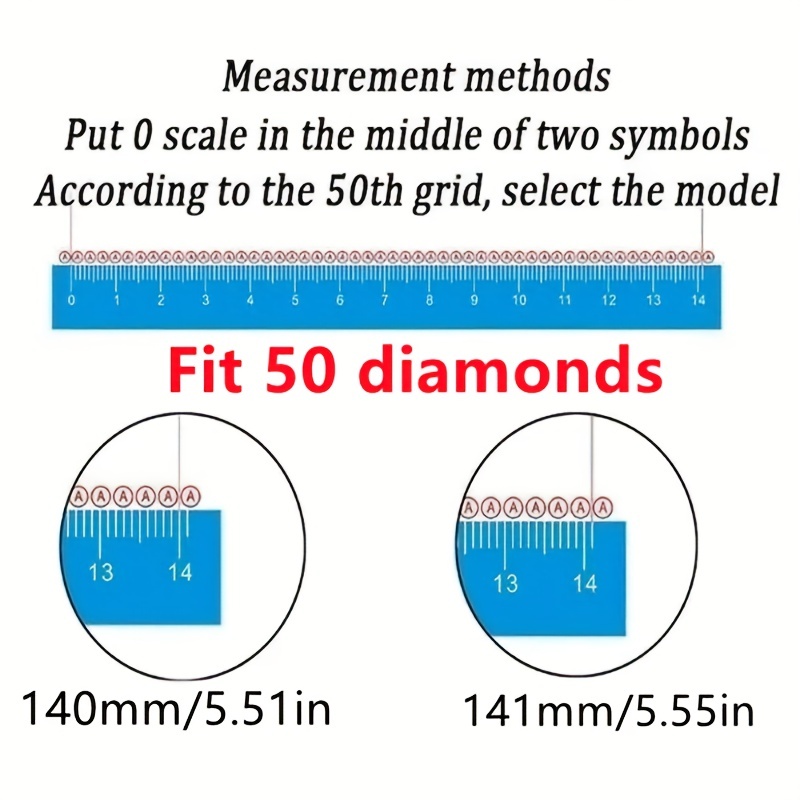 Diamond Painting Ruler Square Size Stainless Steel - Temu