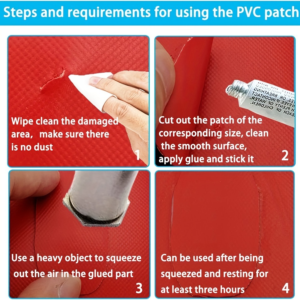 Dinghy Inflatable Boat Repair Kit - PVC patches and glue