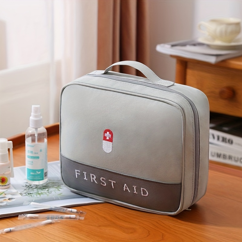 Medicine Organizer And Storage Bag Empty, Family First Aid Box