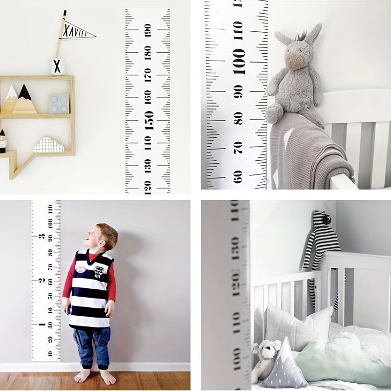 Baby Height Measure Ruler With Cute Cartoon Print Wooden Kids