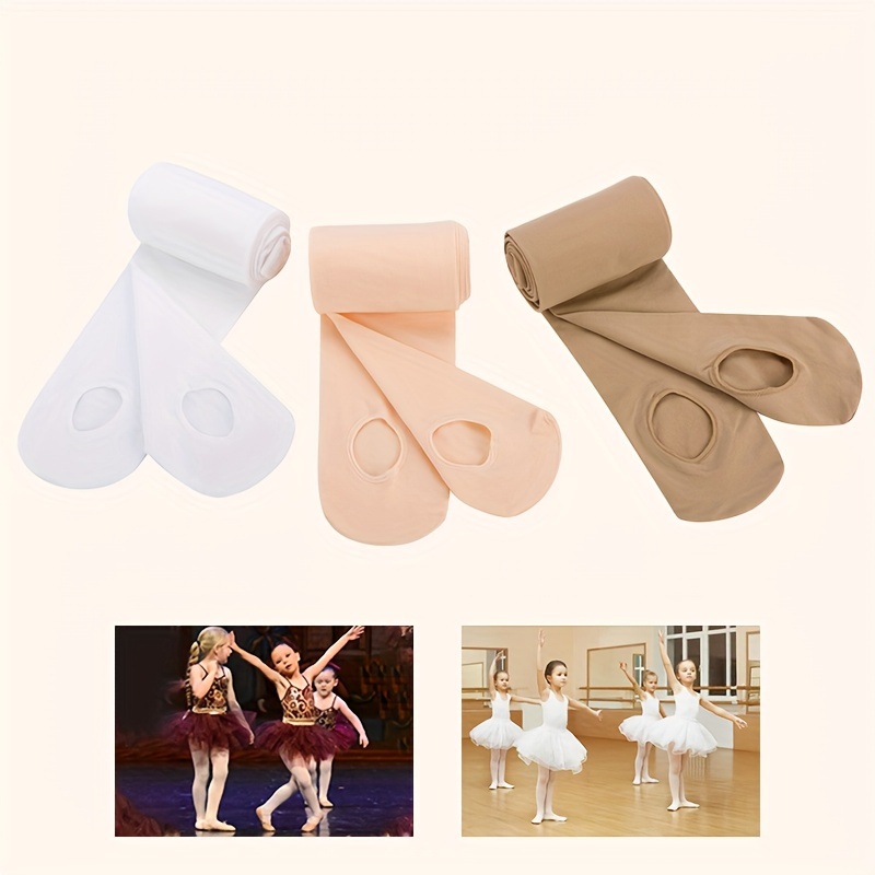 Soft White Women's Dance Tights Adult Ballet Convertible Tights 60D