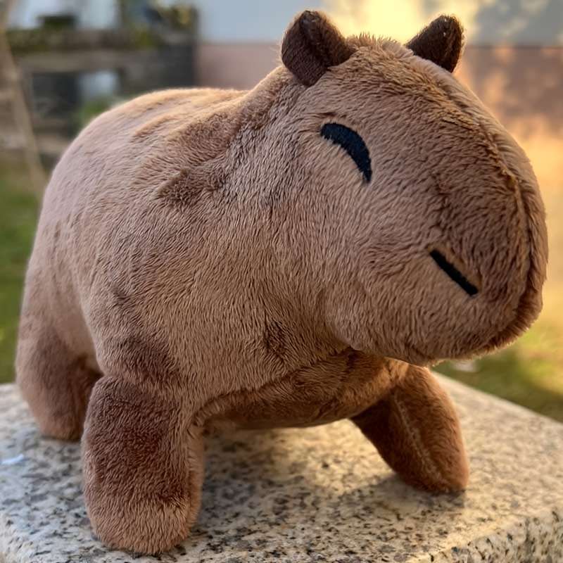 LIVESTN 20cm Poupée en Peluche Capybara,Mignons poupées en Peluche  Capybara,Jouet en Peluche Capybara Réaliste,Mini Joli Capybara en  Peluche,Cadeau