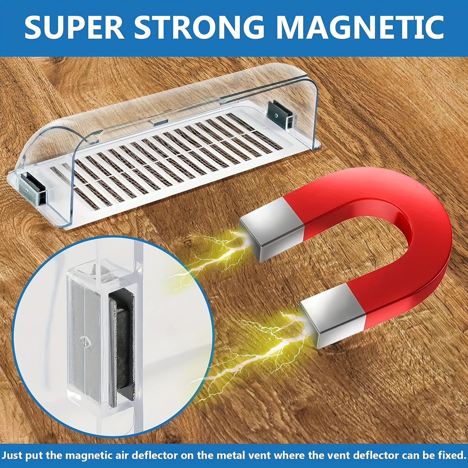 Strong Magnetic Air Vent Deflector Adjust Between To Vent - Temu