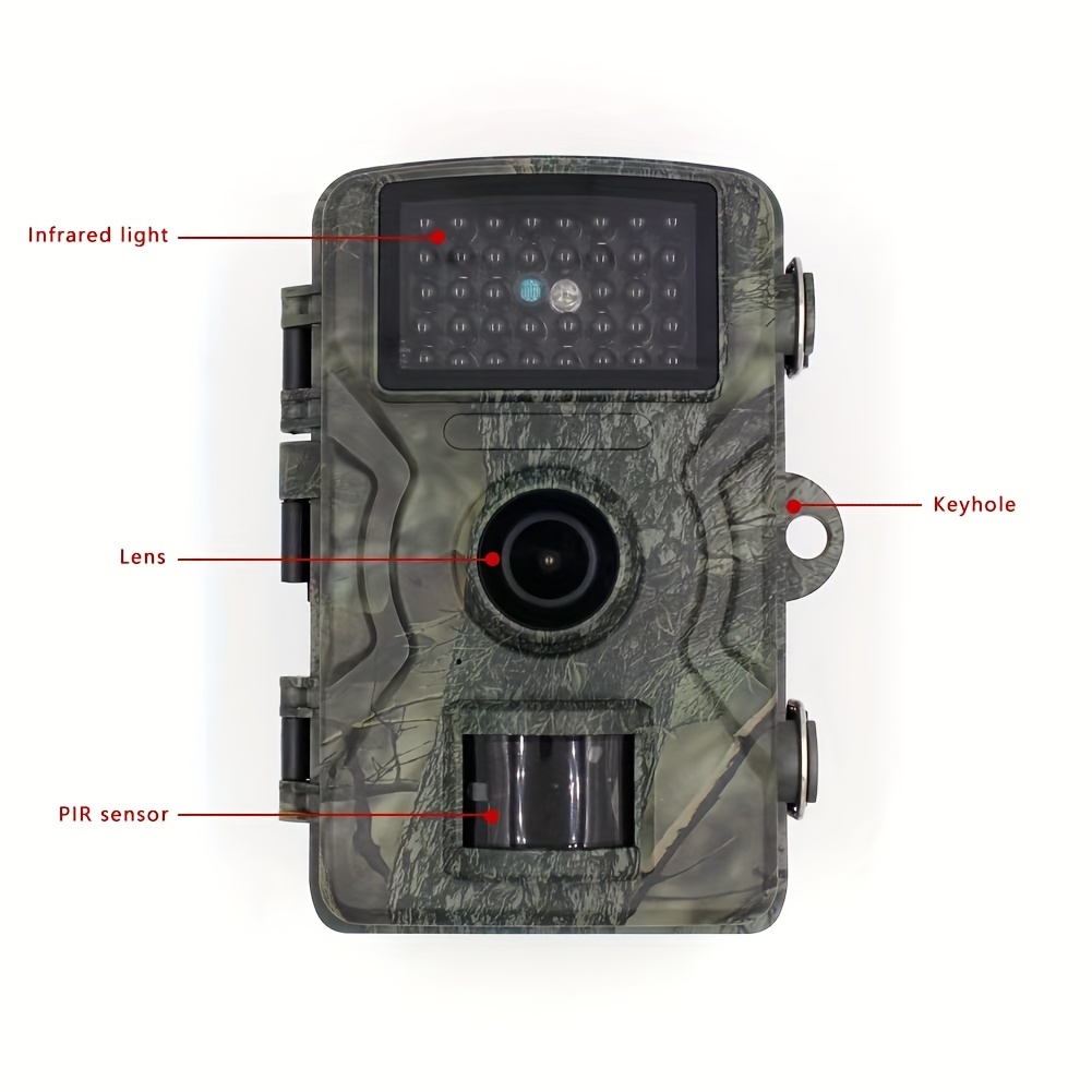Cámara de rastreo 4K 32MP, cámaras de caza con visión nocturna activada por  movimiento impermeable, cámara de ciervo con cámara LCD de 2.4 pulgadas