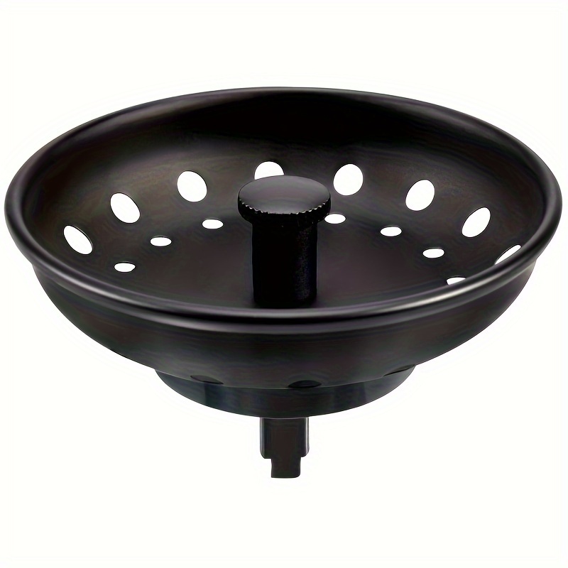 Tapón de colador de cesta de fregadero de cocina, repuesto para desagüe de  fregadero de cocina estándar de 3-1/2 pulgadas, acero inoxidable 304 níquel