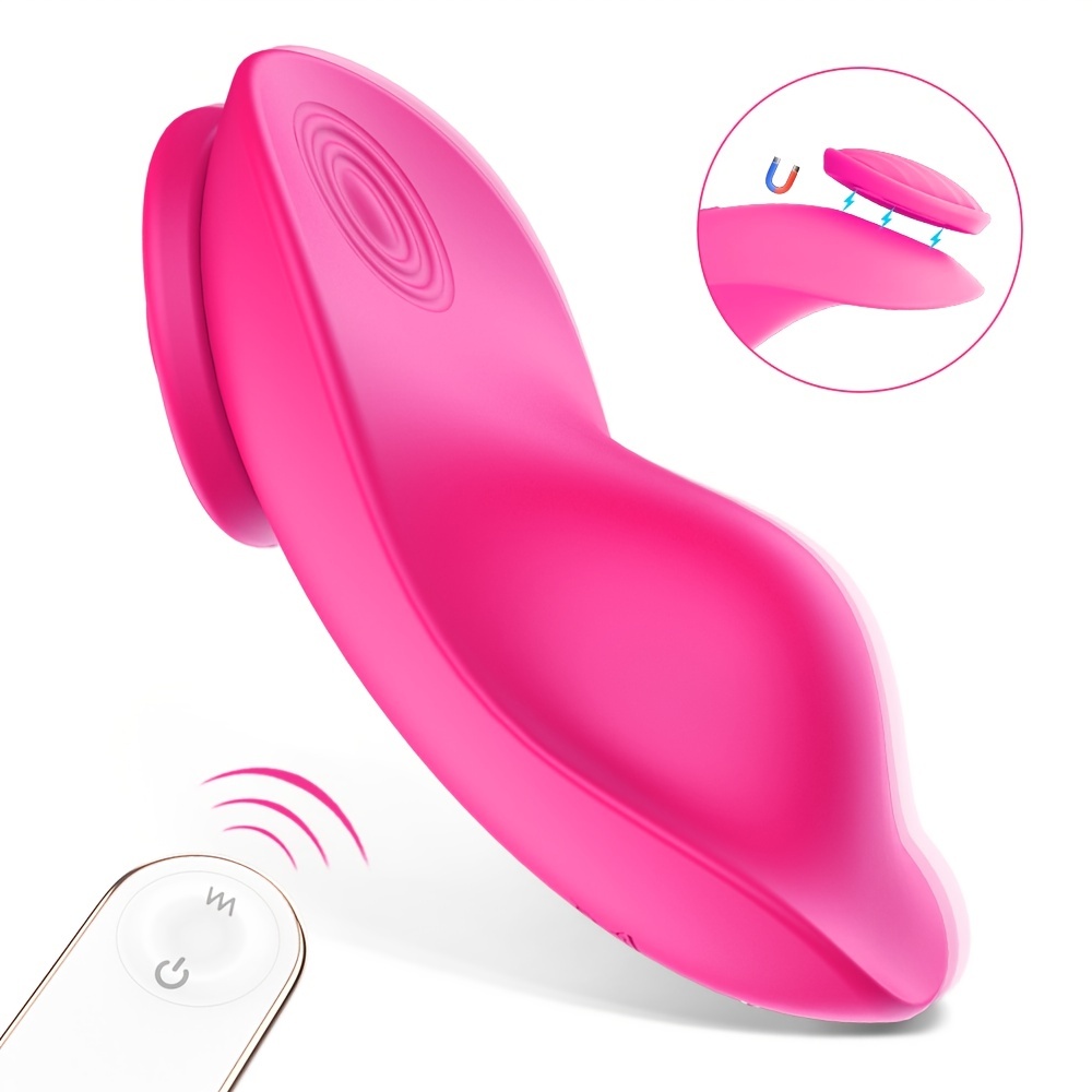 Ultra-soft Remote Control Wearable Vibrator, Magnetic Vibrating Panties Sex Toys Products Stimulator For Adult Couples Women Pleasure Games, Mini Clitoral Vagina Panty Vibrator 9 Stimulations