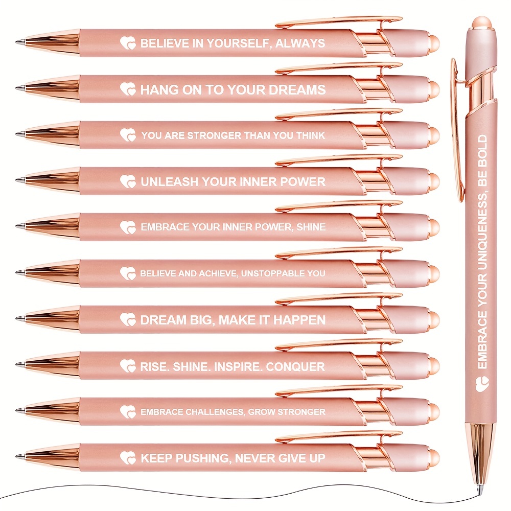 Adulthood Pen Set in Pastels | 5 Ballpoint Pens on Gift Card