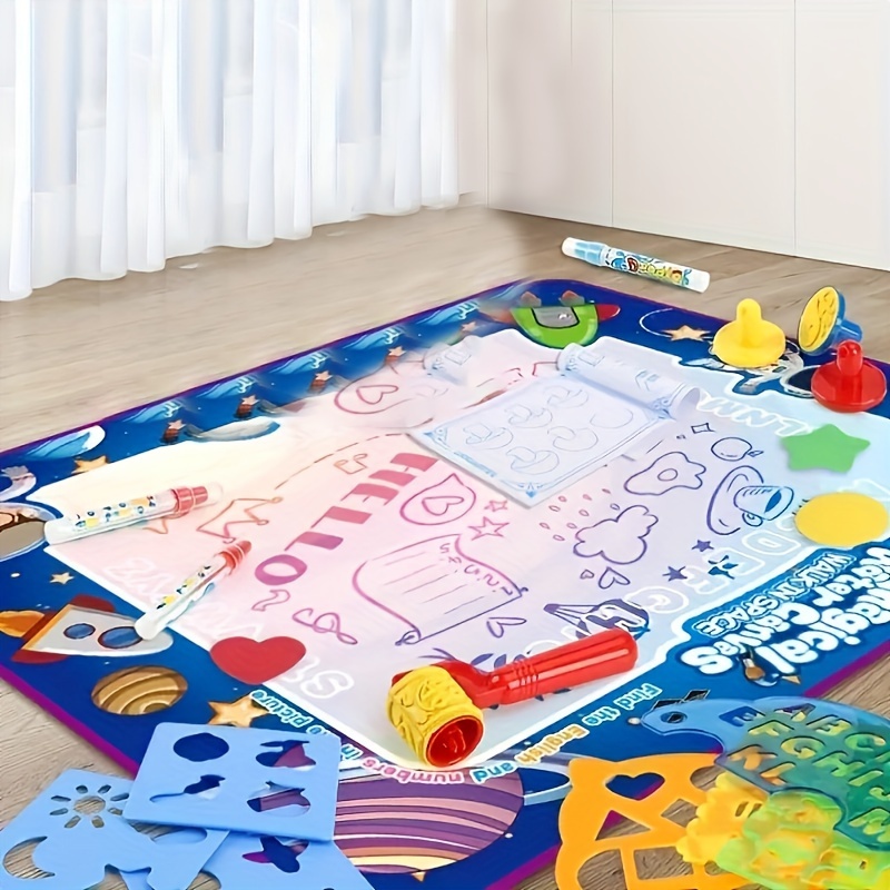 Fun Water Drawing Mat: Keep Your Kids Entertained On Long - Temu