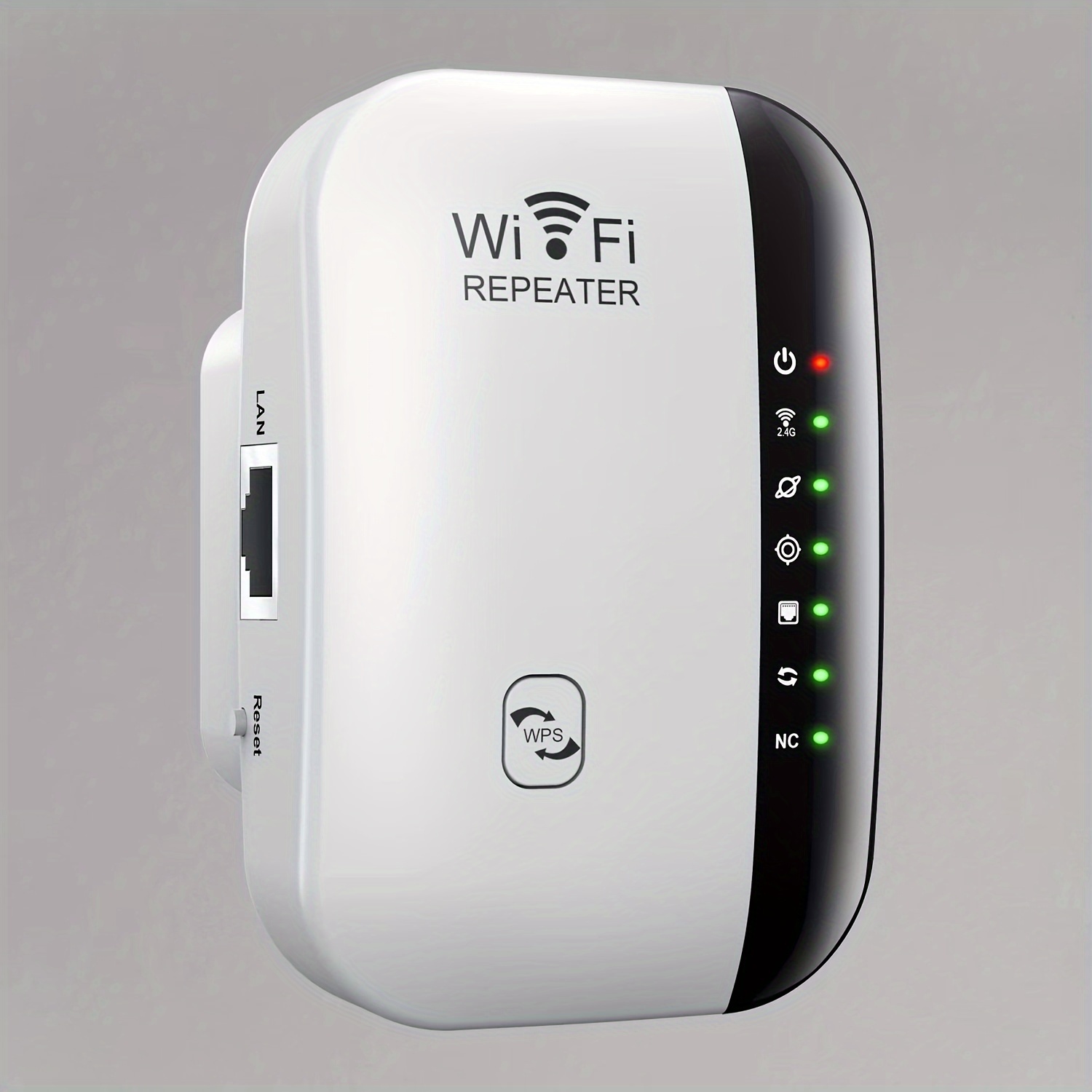 Extensor WiFi AC1200, compatible con WPS, cubre hasta 1200 pies cuadrados y  25 dispositivos, amplificador WiFi de doble banda de 1200 Mbps con antenas